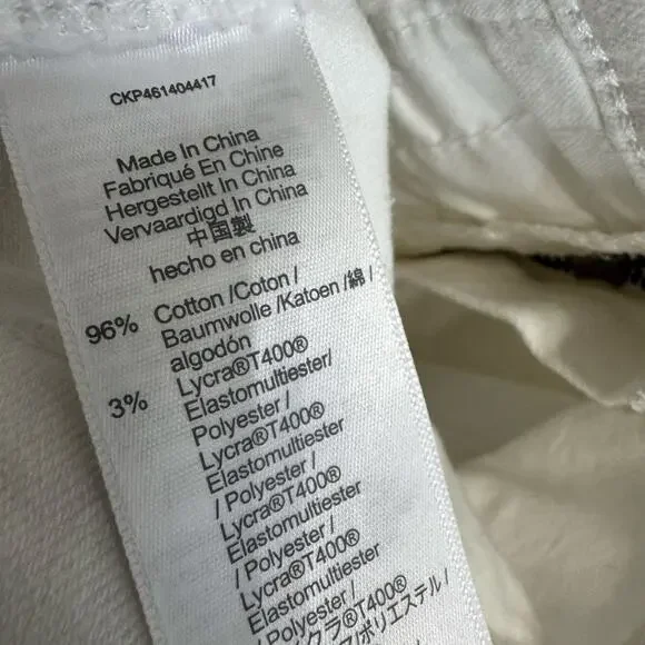 Madewell High-Rise Denim Shorts Tile White Stretch Women's 30 - Picture 10 of 11